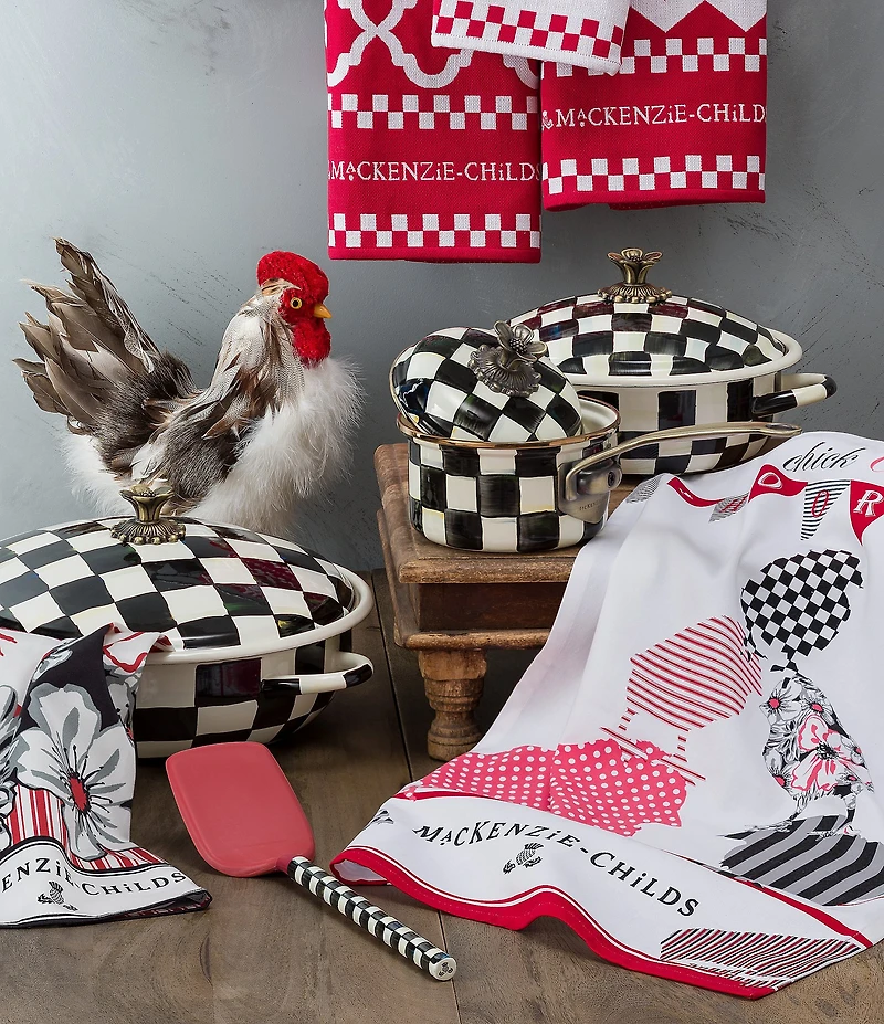 MackKenzie-Childs Courtly Check 1 Quart Saucepan