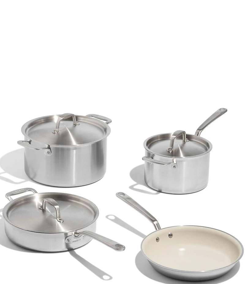 Made In CeramiClad™ Non Stick 7-Piece Cookware Set