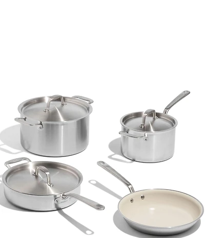 Made In CeramiClad™ Non Stick 7-Piece Cookware Set