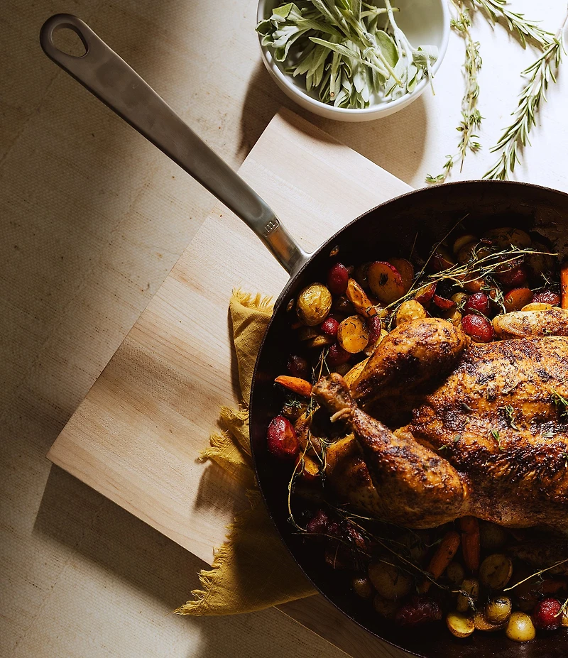 Made In Seasoned Carbon Steel Frying Pan, 12#double;