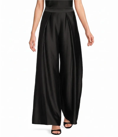 Maggy London Front Pleat Wide Leg Pants
