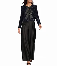 Maggy London Front Pleat Wide Leg Pants