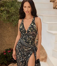 Magicsuit Balinese Embroidered Trim Pareo Swim Cover-Up