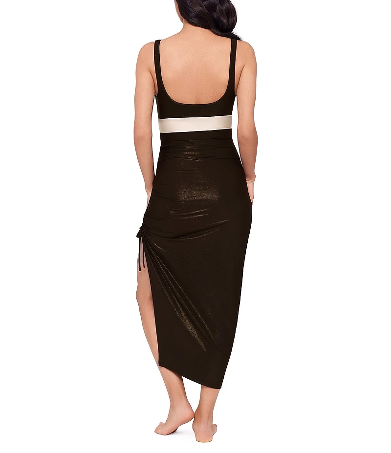 Magicsuit Block Party Adjustable Drawstring Versatile Design Skirt Swim Cover-Up