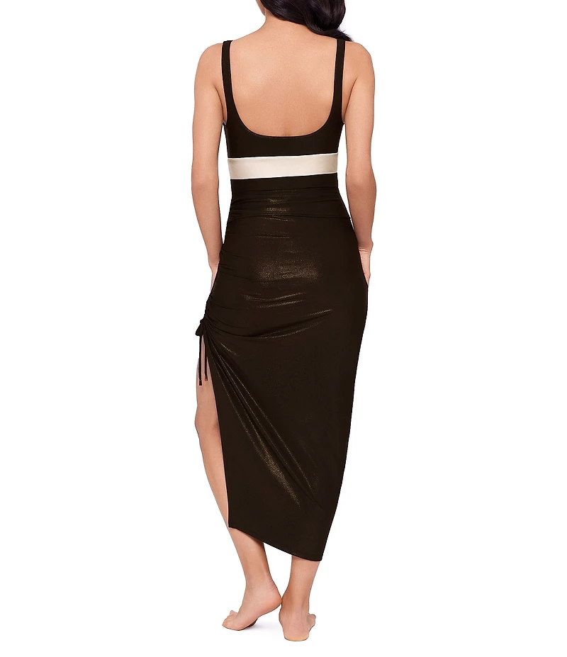 Magicsuit Block Party Adjustable Drawstring Versatile Design Skirt Swim Cover-Up
