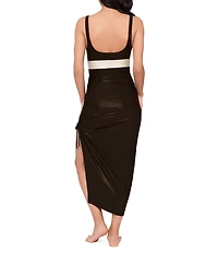 Magicsuit Block Party Adjustable Drawstring Versatile Design Skirt Swim Cover-Up