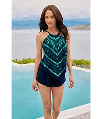 Magicsuit Carezza Goldie High Neck Underwire Romper Swim Cover-Up