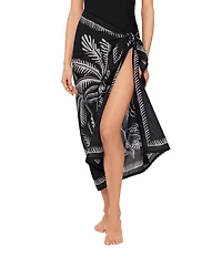 Magicsuit Hearts Of Palm Embroidered Pareo Swim Cover-Up
