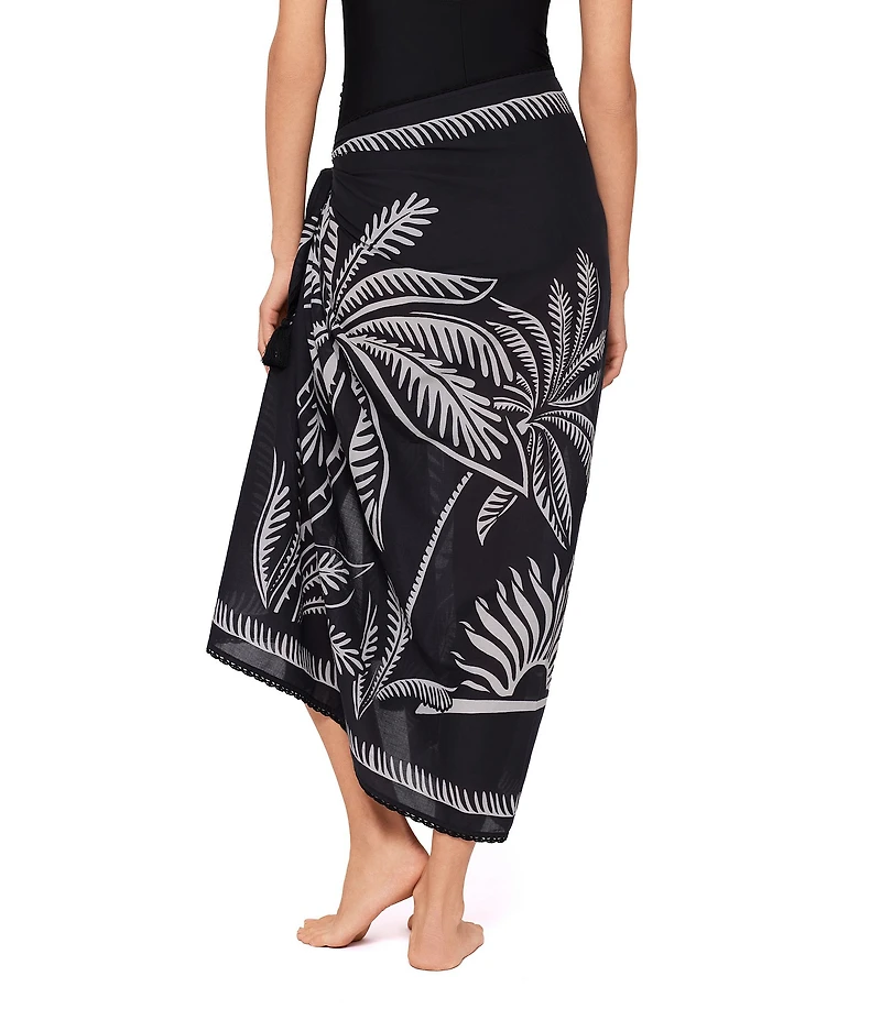 Magicsuit Hearts Of Palm Embroidered Pareo Swim Cover-Up