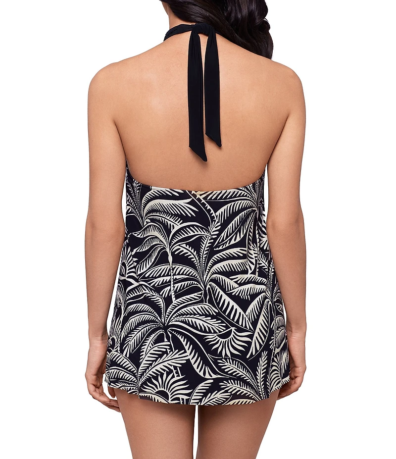 Magicsuit Hearts of Palm Molly Crochet Halter Neck Underwire Swim Dress One Piece Swimsuit