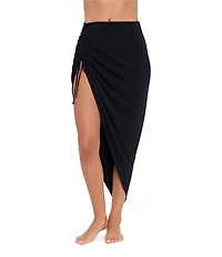 Magicsuit Matte Jersey Adjustable Drawstring Pull-On Skirt Swim Cover-Up