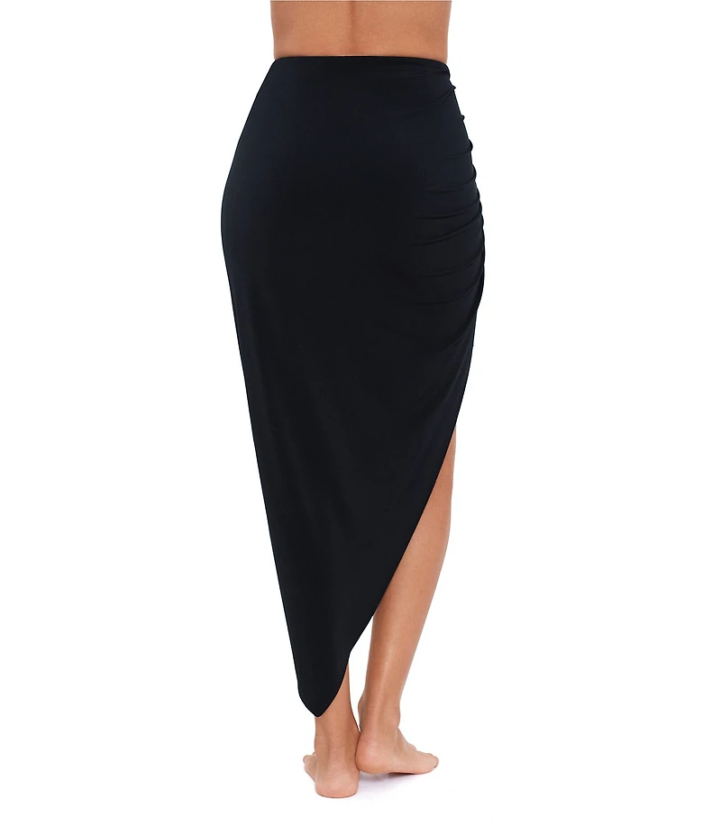 Magicsuit Matte Jersey Adjustable Drawstring Pull-On Skirt Swim Cover-Up