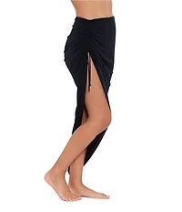 Magicsuit Matte Jersey Adjustable Drawstring Pull-On Skirt Swim Cover-Up
