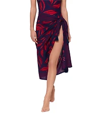 Magicsuit Rossobleu Embroidered Hem Pareo Swim Cover-Up
