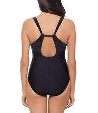 Magicsuit Solid Dakota V-Neck Twist Back Soft Cup One Piece Swimsuit