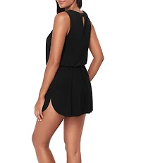 Magicsuit Solid Yara High Neck Adjustable Tie Waist One Piece Swimsuit