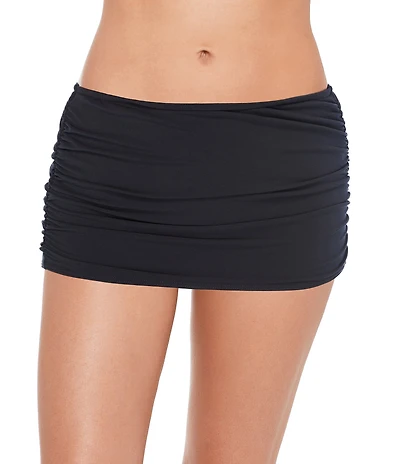 Magicsuit Solids Shirred Swim Skirt