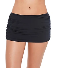 Magicsuit Solids Shirred Swim Skirt