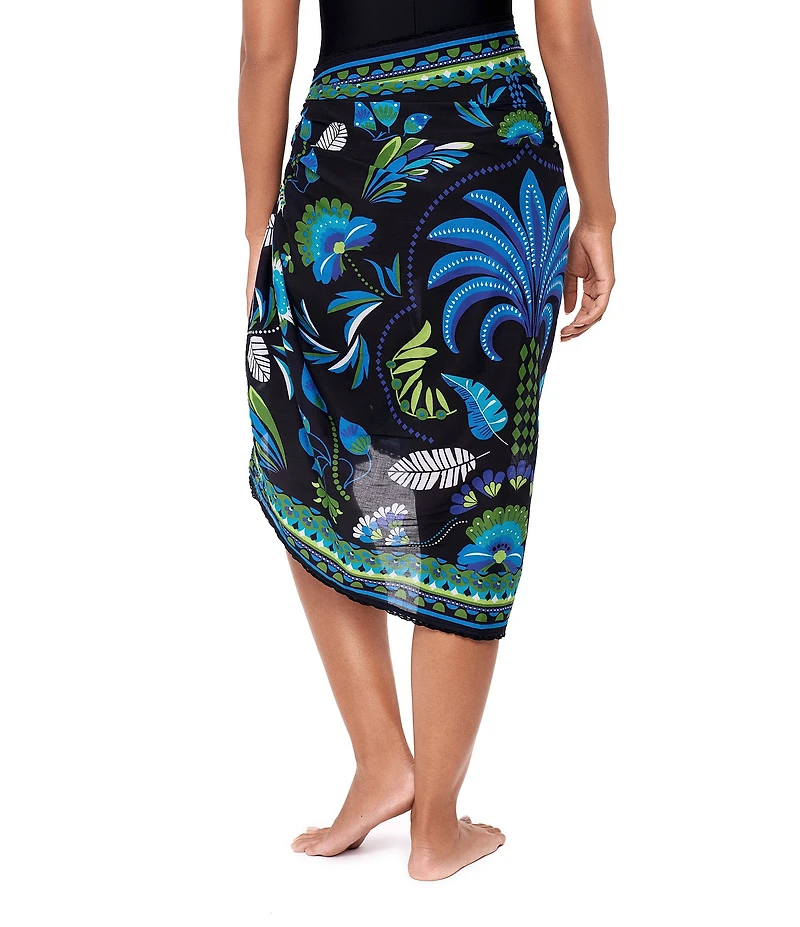 Magicsuit Taj Mahal Embroidered Hem Pareo Swim Cover-Up
