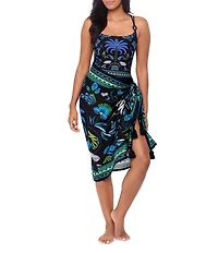 Magicsuit Taj Mahal Embroidered Hem Pareo Swim Cover-Up