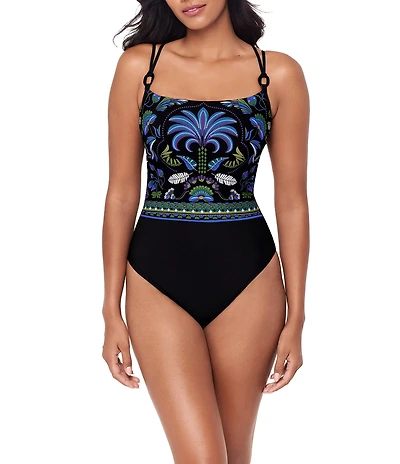 Magicsuit Taj Mahal Georgie Square Neck One Piece Swimsuit