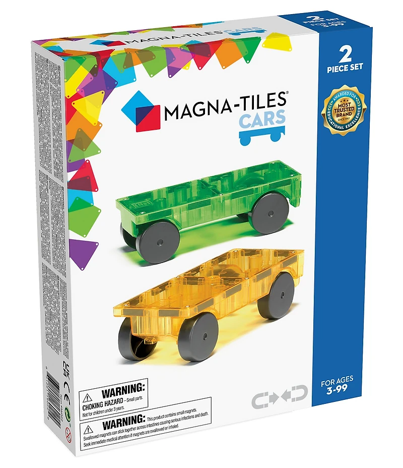 Magna-Tiles® STEM Approved Cars 2-Piece Expansion Set