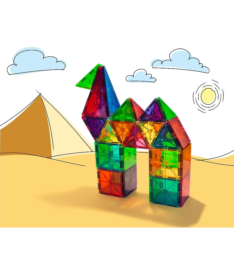 Magna-Tiles® STEM Approved Clear Colors 100-Piece Set