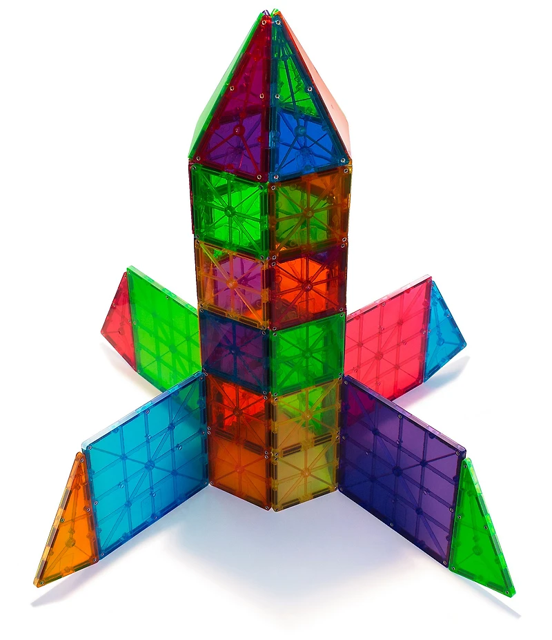Magna-Tiles® STEM Approved Clear Colors 100-Piece Set