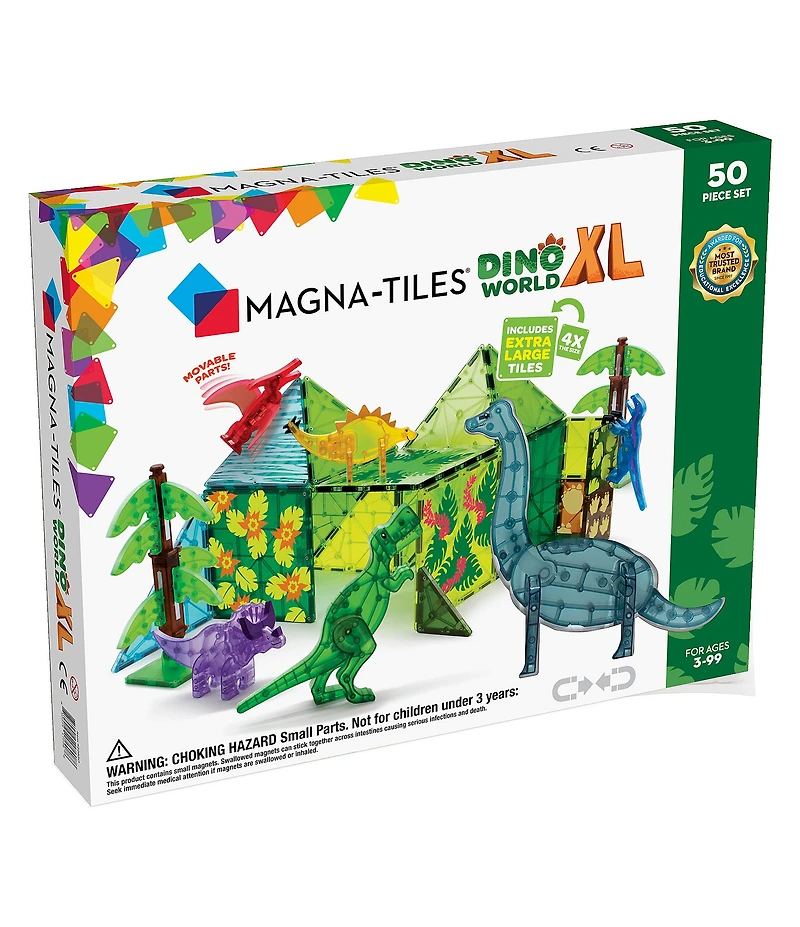 Magna-Tiles® Dino World XL 50-Piece Set