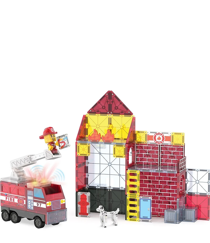 MAGNA-TILES® Fire Station™ 50-Piece Set