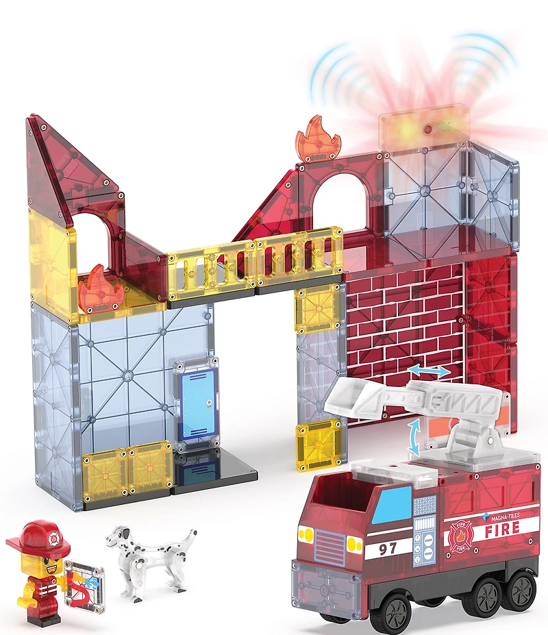 MAGNA-TILES® Fire Station™ 50-Piece Set