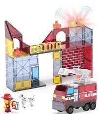 MAGNA-TILES® Fire Station™ 50-Piece Set