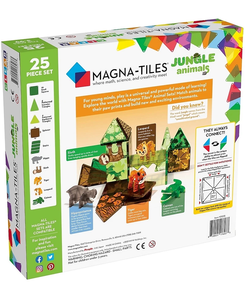 Magna-Tiles® Jungle Animals 25-Piece Set