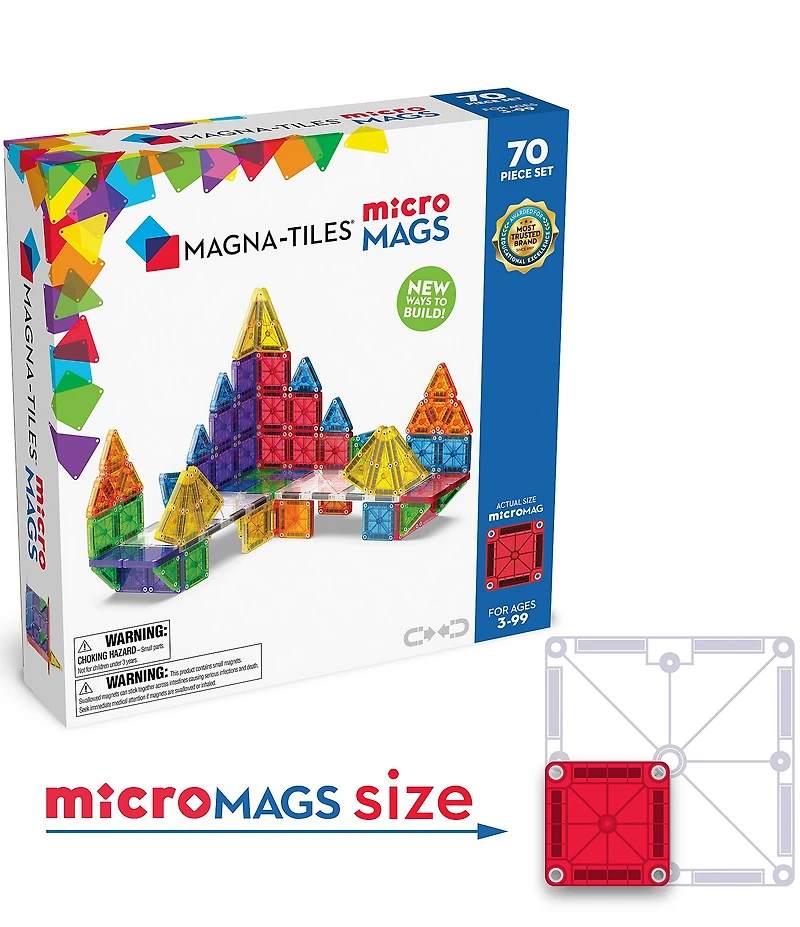 Magna-Tiles® MicroMAGS 70-Piece Deluxe Set