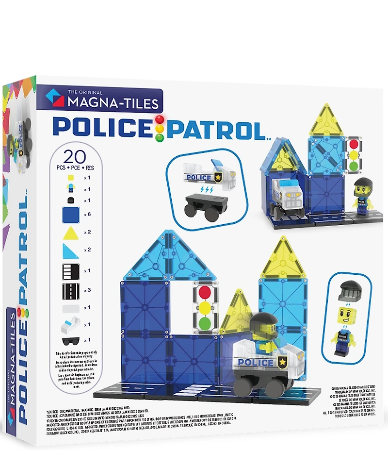 MAGNA-TILES® Police Patrol™ 20-Piece Set