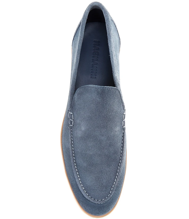 Magnanni Men's Beignet II Suede Leather Venetian Loafers