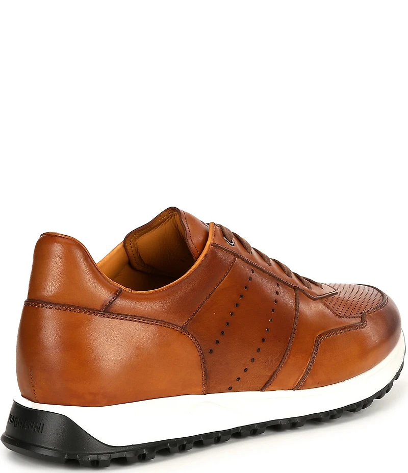 Magnanni Men's Cairo Perforated Leather Sneakers