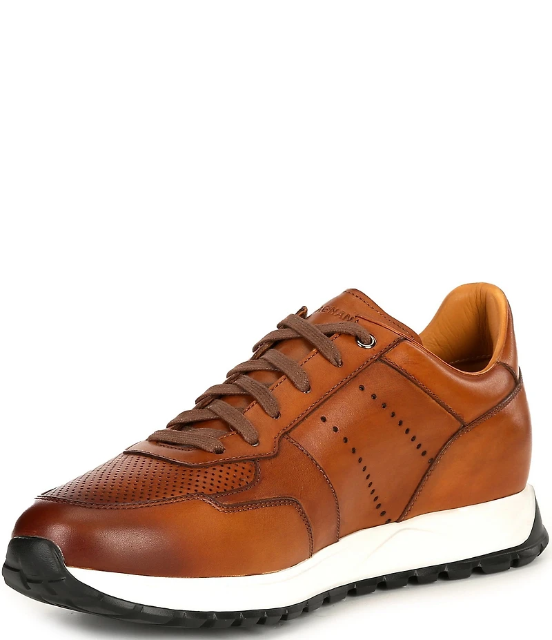 Magnanni Men's Cairo Perforated Leather Sneakers