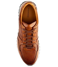 Magnanni Men's Cairo Perforated Leather Sneakers