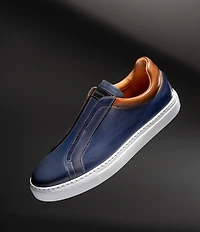 Magnanni Men's Fiore Leather Slip-On Dress Sneakers