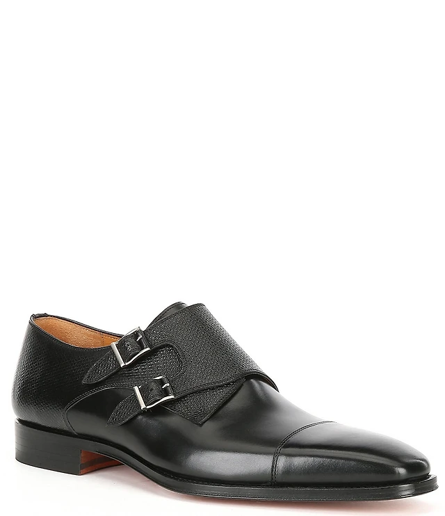 chinese dress ladies Mezlan Mens Chocolate Brown Cap Toe Double Monk Strap Leather Dress Sh   The Suit Depot