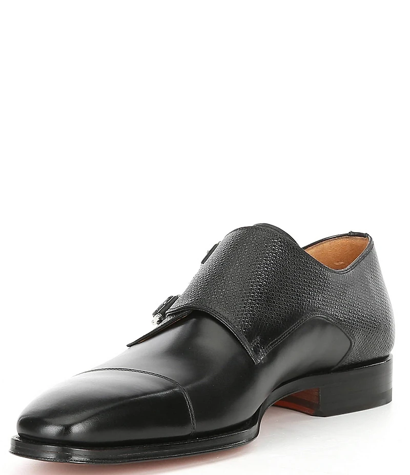 Magnanni Men's Jaden Double Monk Strap Dress Oxfords