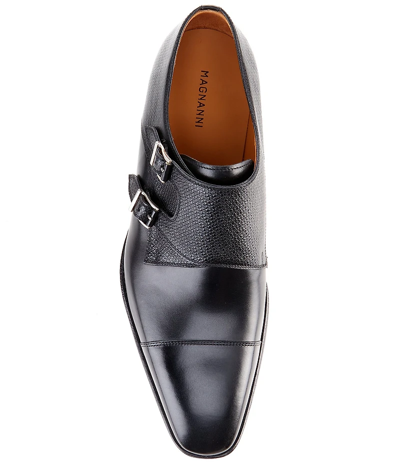 Magnanni Men's Jaden Double Monk Strap Dress Oxfords