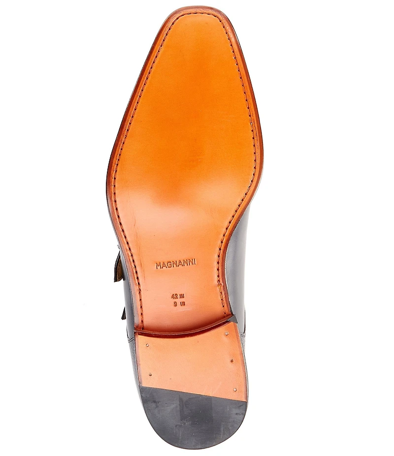 Magnanni Men's Jaden Double Monk Strap Dress Oxfords