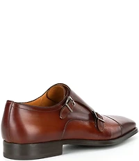 Magnanni Men's Miura Double Monk Strap Cap Toe Dress Shoes