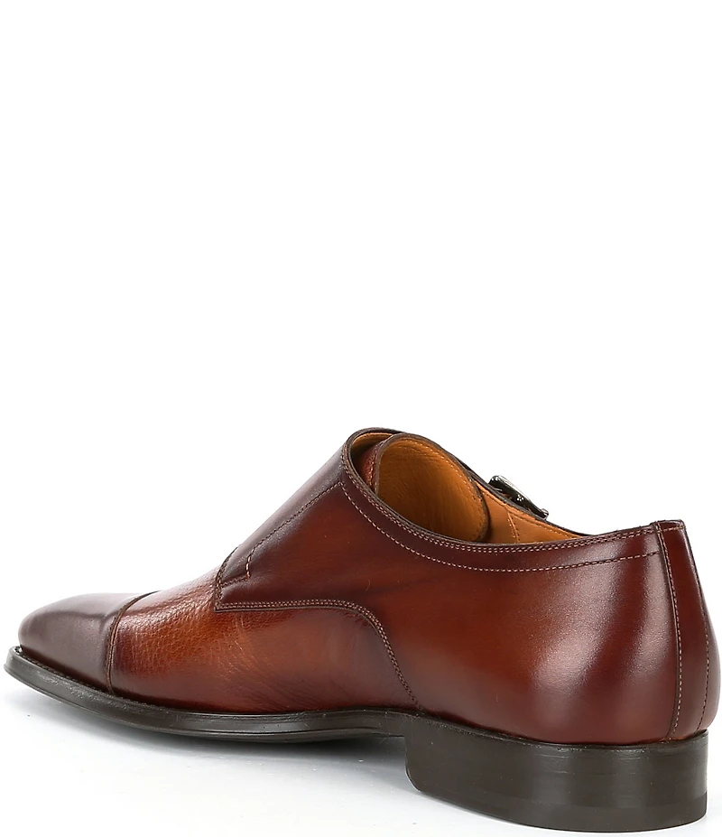 Magnanni Men's Miura Double Monk Strap Cap Toe Dress Shoes