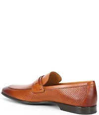 Magnanni Men's Salas Bit Buckle Leather Loafers
