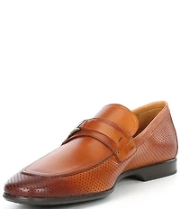 Magnanni Men's Salas Bit Buckle Leather Loafers