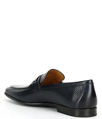 Magnanni Men's Salas Bit Buckle Leather Loafers