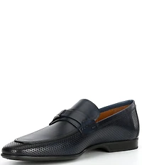 Magnanni Men's Salas Bit Buckle Leather Loafers